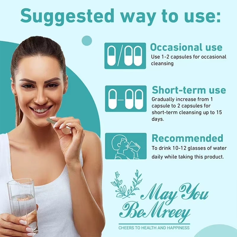 Gut and Colon Cleanse & Detox for Weight Loss-15 Day Quick Cleanser - Capsules Supplement to Flush Toxins&Boost Energy for Adult